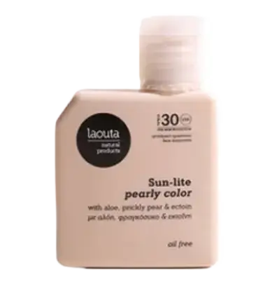 Laouta Sun-Lite Oil Free Face Sunscreen SPF 30 Pearly Color