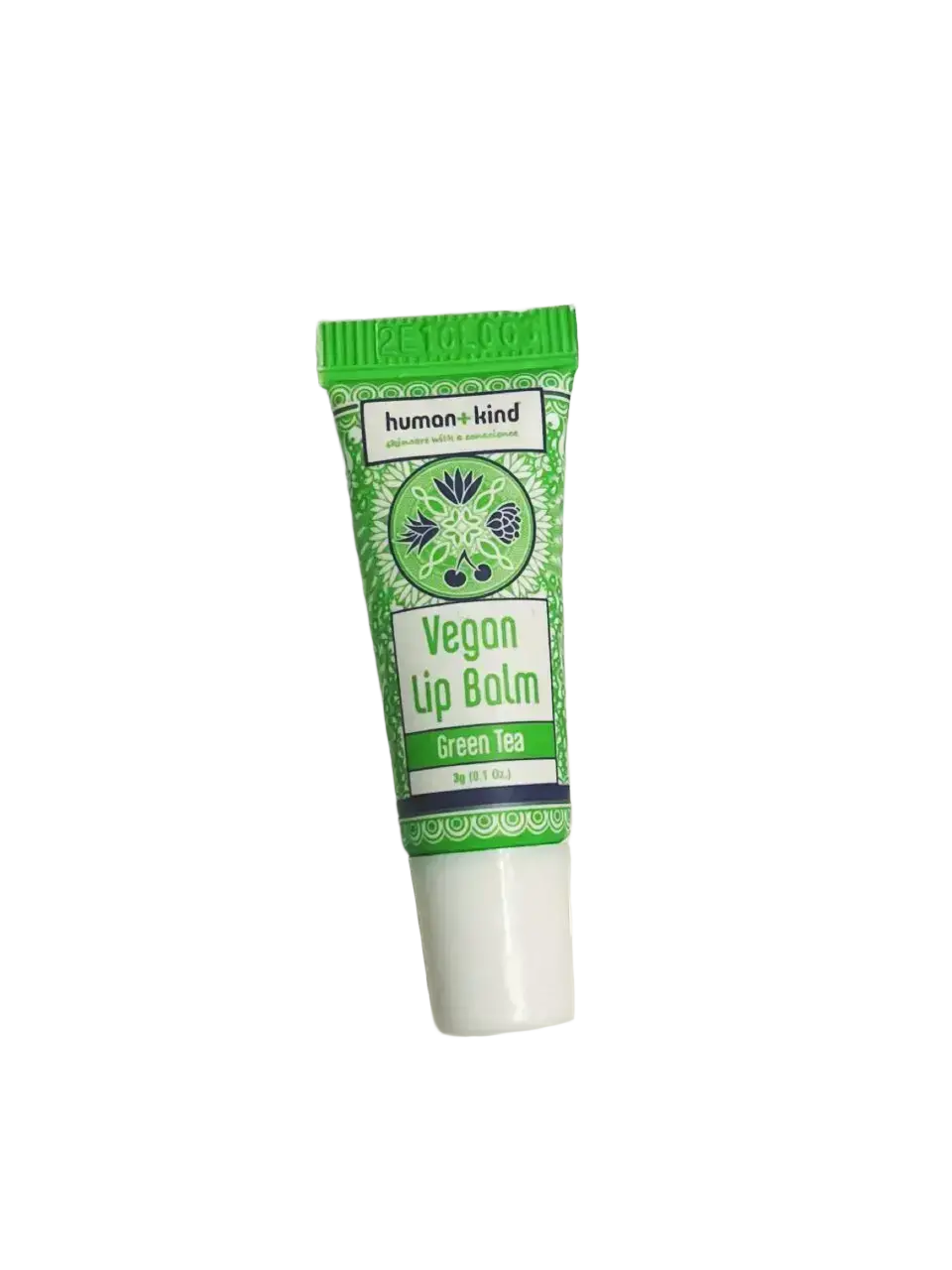 human+kind Vegan Lip Balm Green Tea