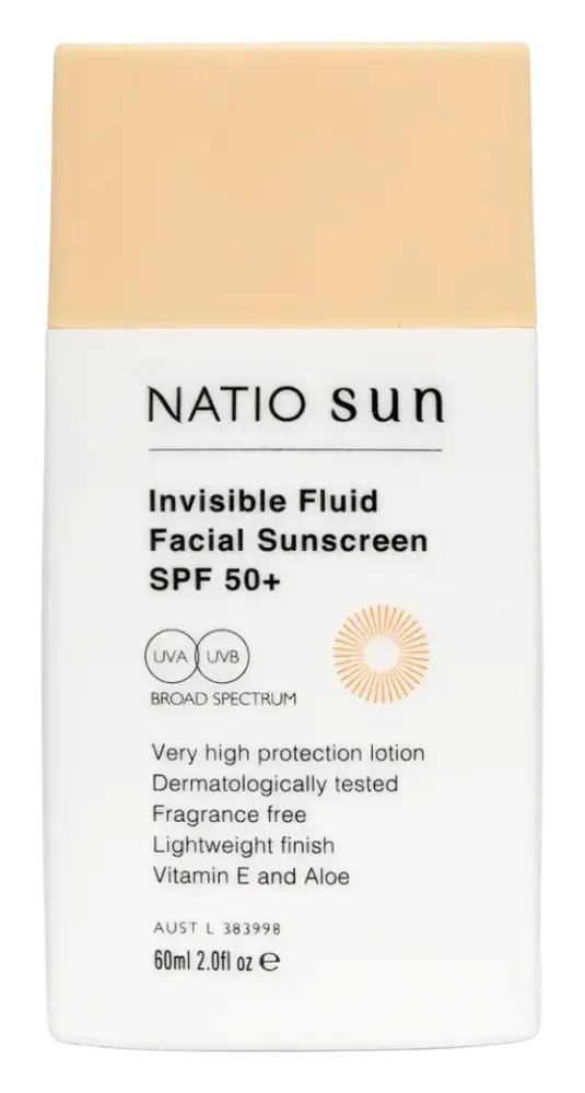 Natio Invisible Fluid Facial Sunscreen SPF 50+