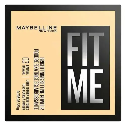 Maybelline Fit Me Brightening Setting Powder 03 Banana
