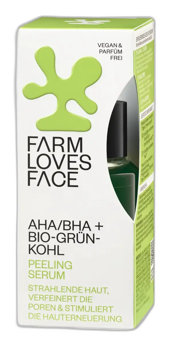 Farm Loves Face AHA/BHA + Bio-Grünkohl Peeling Serum