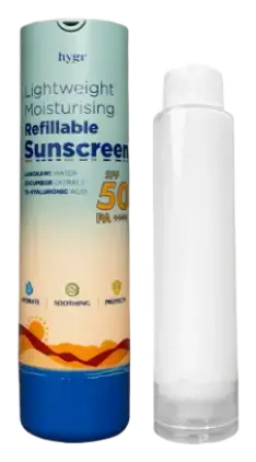 Hygr Lightweight Moisturising Refillable Sunscreen SPF 50