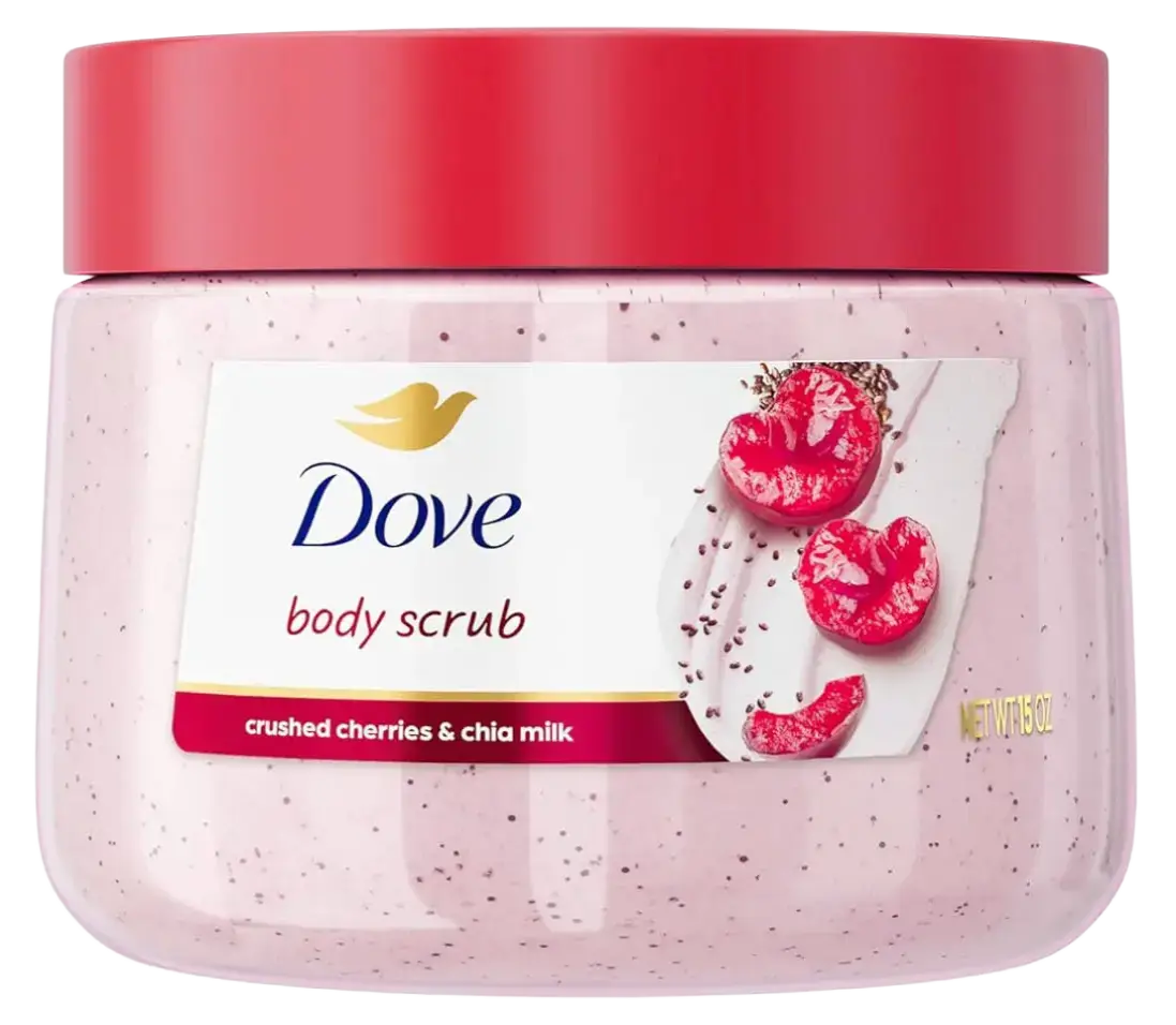Dove Body Scrub Crushed Cherries & Chia Milk