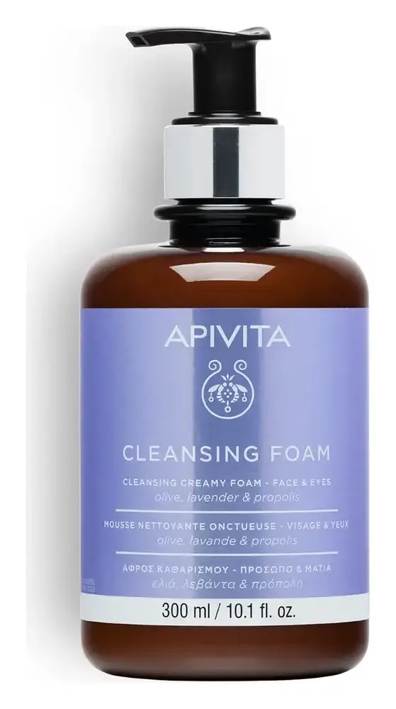 Apivita Natural Cosmetics Cleansing Creamy Foam Face & Eyes