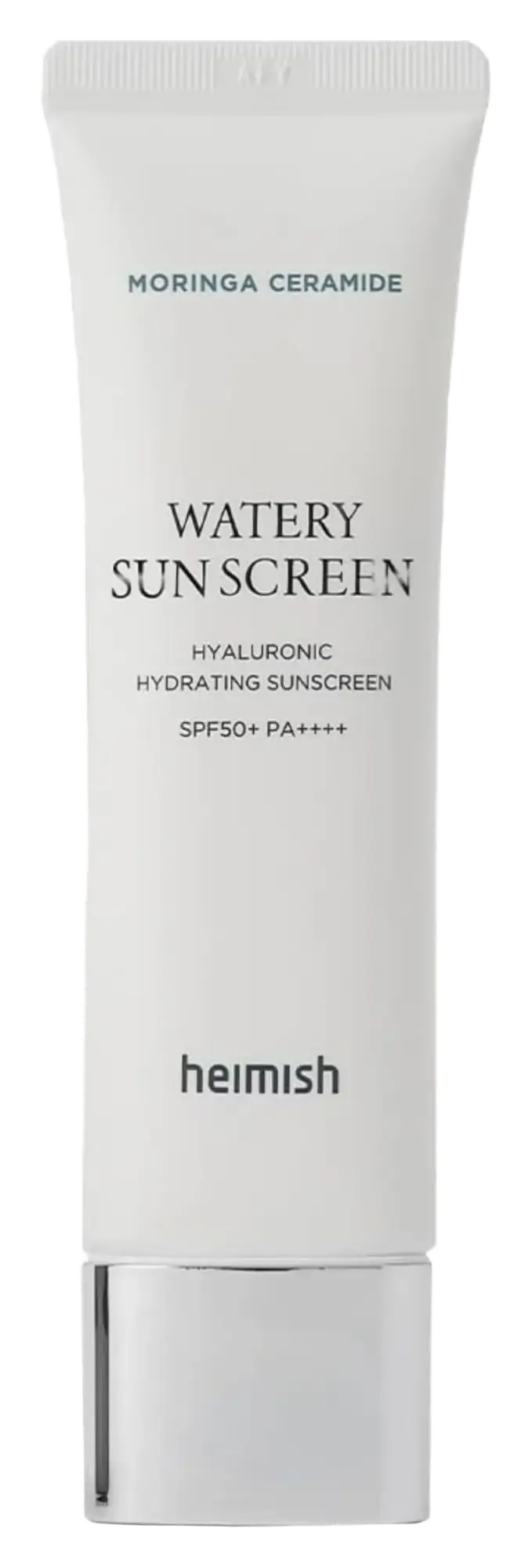 heimish Moringa Ceramide Hyaluronic Hydrating Watery Sunscreen SPF 50+