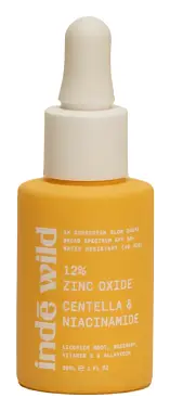 inde wild 12% Zinc Oxide AM Sunscreen Glow Drops SPF 50+ UK