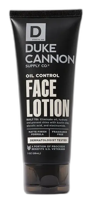 Duke Cannon Oil Control Face Lotion