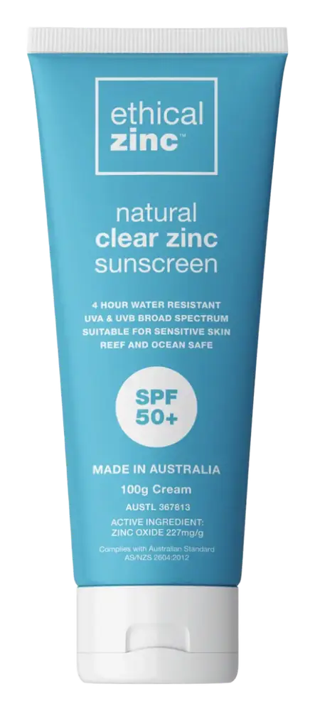 Ethical Zinc SPF 50+ Natural Clear Zinc Sunscreen