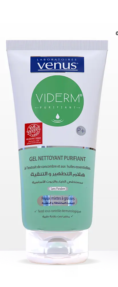 laboratoires venus Viderm P+ Gel Nettoyant Purifiant