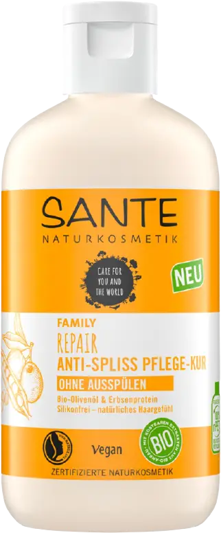 SANTE Naturkosmetik Organic Olive Oil & Pea Protein Family Repair Shampoo