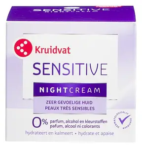 Kruidvat Sensitive Nachtcrème Voor De Zeer Gevoelige Huid (Night Cream for Very Sensitive Skin)