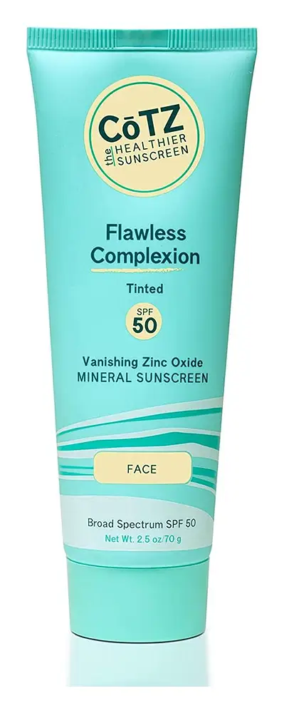 Cotz Skincare Flawless Complexion SPF 50 Tinted Lightly