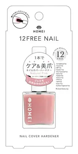 Homei 12Free Nail Cover Hardener Natural Pink