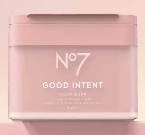 No7 Good Intent Pore Buff Clarifying Acid Pads