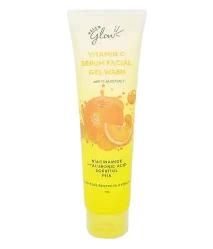 Hello Glow Vitamin C Serum Facial Gel Wash