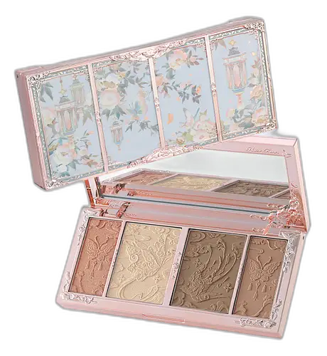 Flower Knows Butterfly Cloud Collar Embossed Highlight & Contour Palette 01 Leaf Shadow-Regional Exclusive