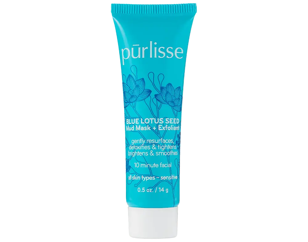 Purlisse Blue Lotus Seed Mud Mask + Exfoliant