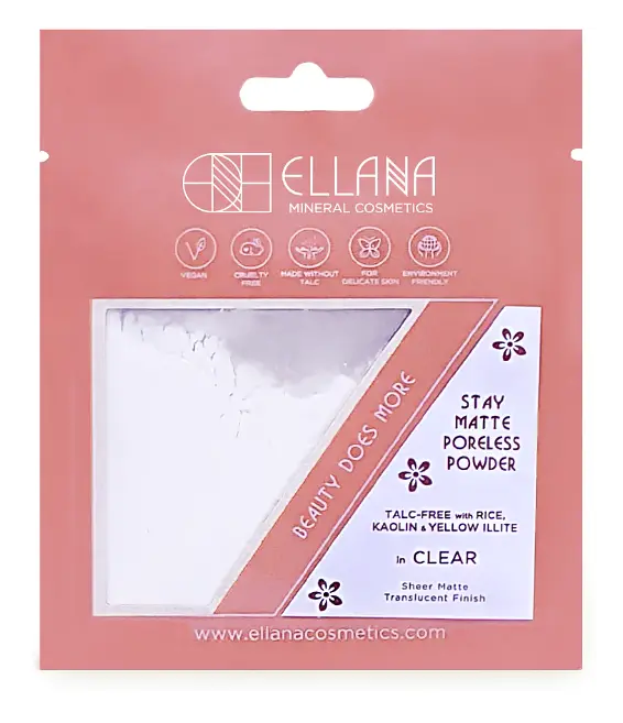 Ellana Mineral Cosmetics Stay Matte Poreless Oil Control Powder Clear