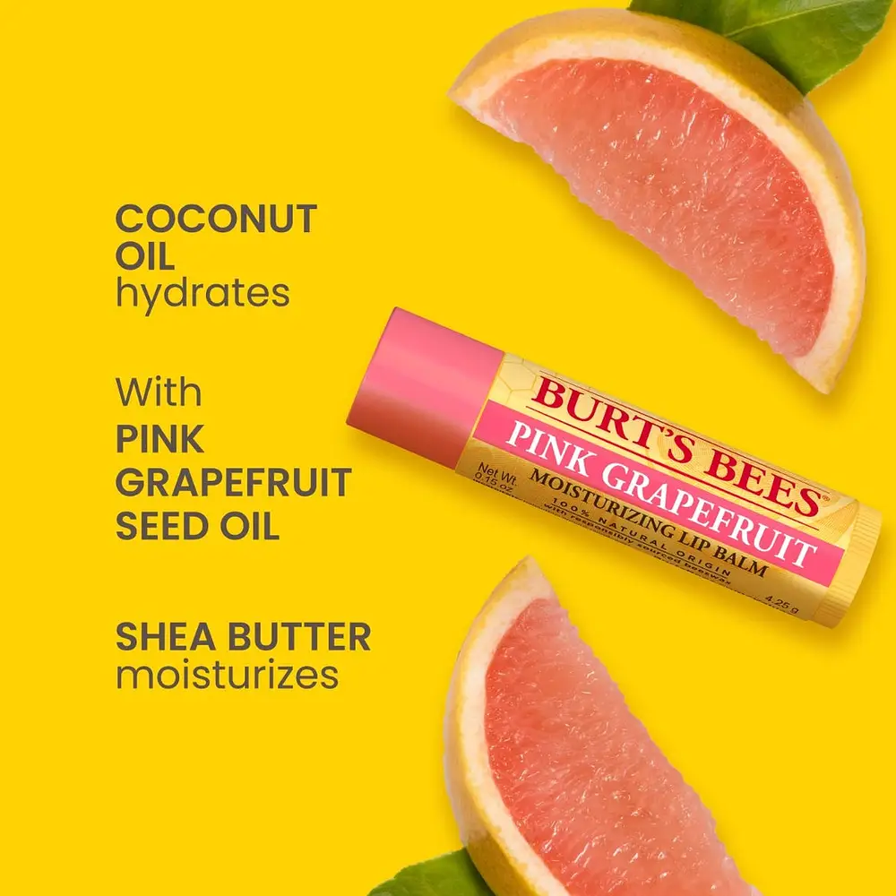 Burt's Bees Lip Balm Pink Grapefruit