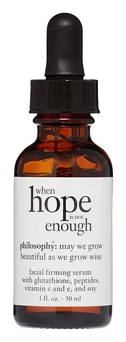 Philosophy when hope is not enough serum