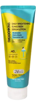 Smoochkins Daily Brightening Sunscreen Serum Lotion SPF 40