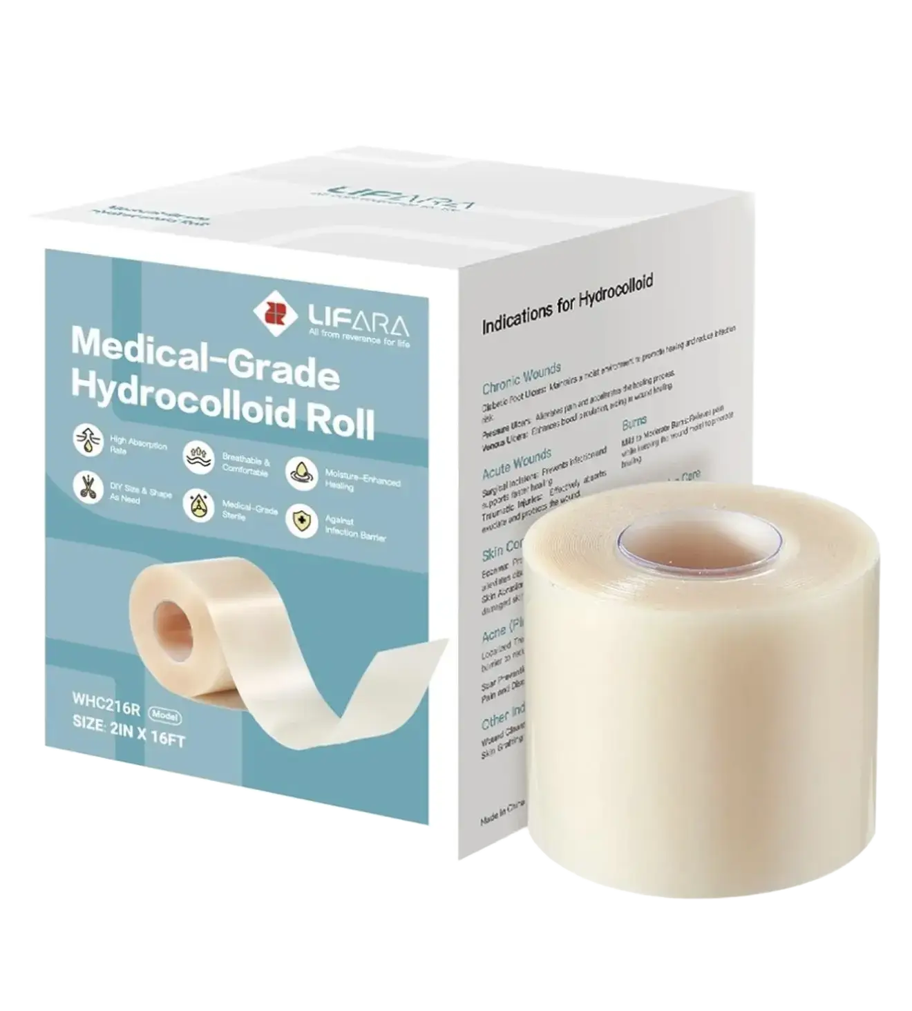 Lifara Medical-Grade Hydrocolloid Roll