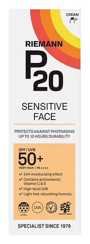 P20 Sensitive Face SPF50+ Suncream