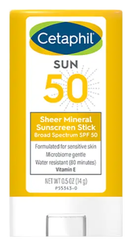 Cetaphil Sheer Mineral Sunscreen Stick Broad Spectrum SPF 50