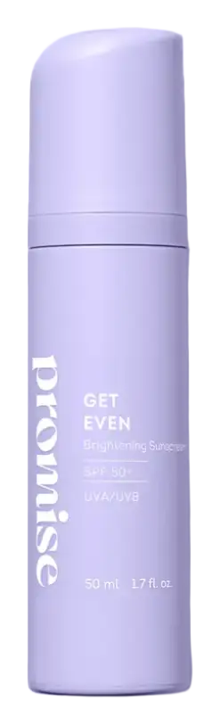 Promise Cosmetics Get Even Brightening Sunscreen SPF 50+