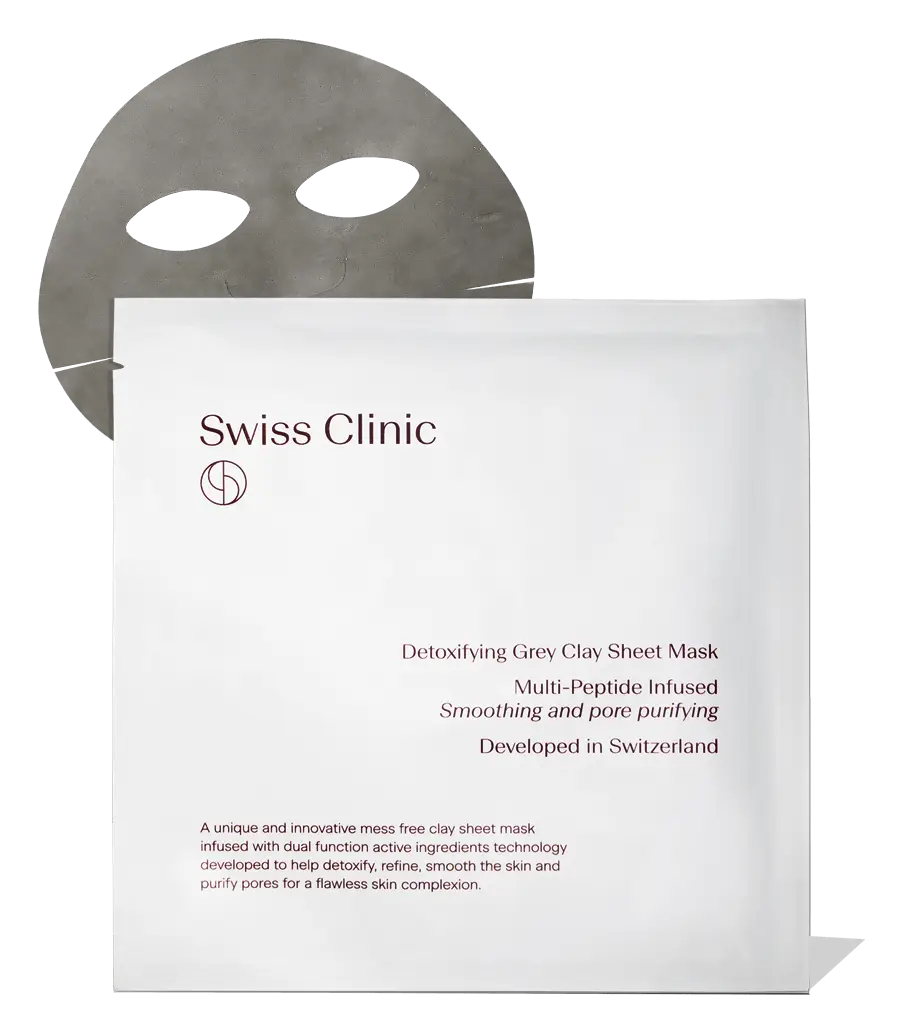 Swiss Clinic Clay Sheet Mask Detoxifying Grey Clay