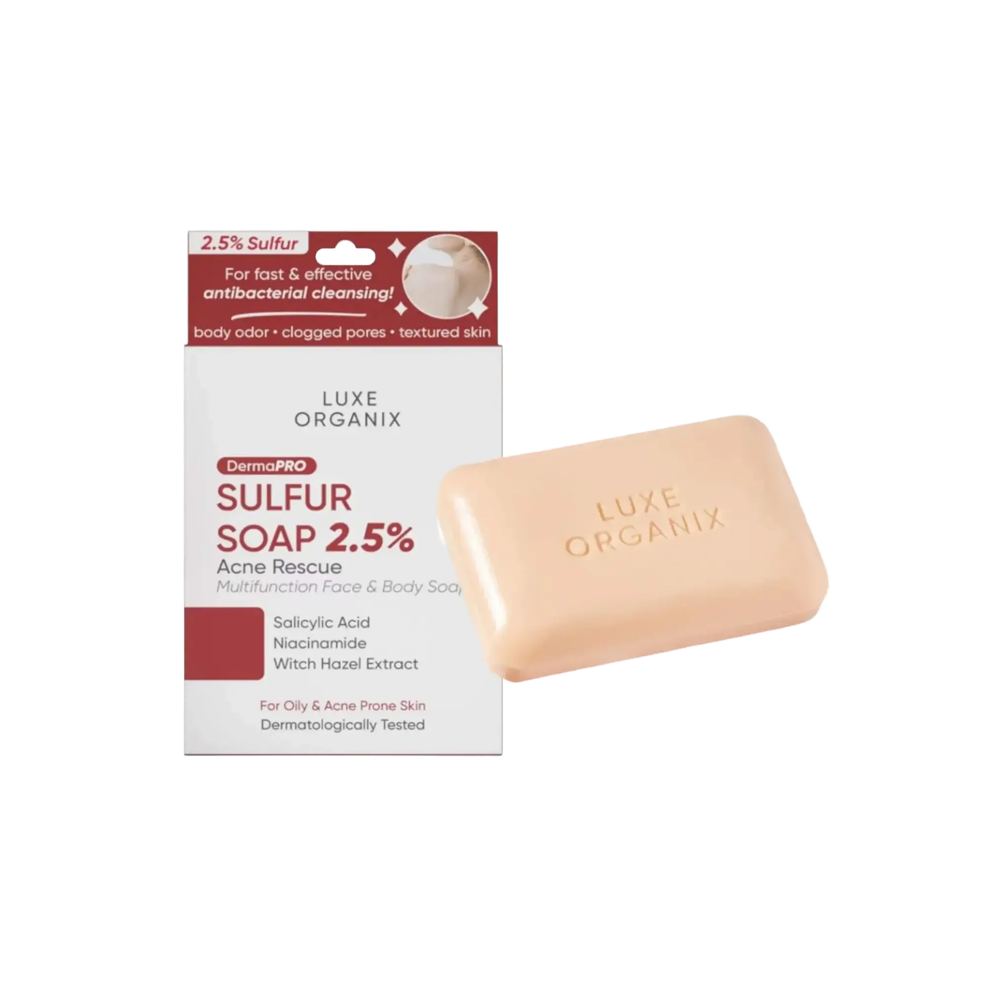 Luxe Organix DermaPro Sulfur Soap 2.5%