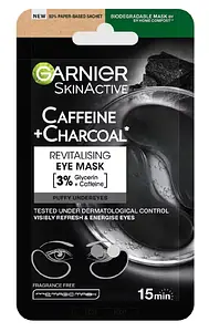 Garnier Caffine + Bamboo Charcoal Revitalising De-puffing eye mask