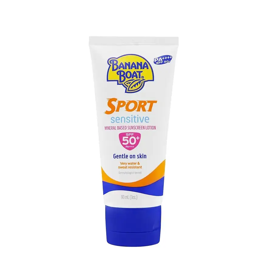 Banana Boat Sport Sensitive Mineral Based Sunscreen Lotion SPF50+ PA++++
