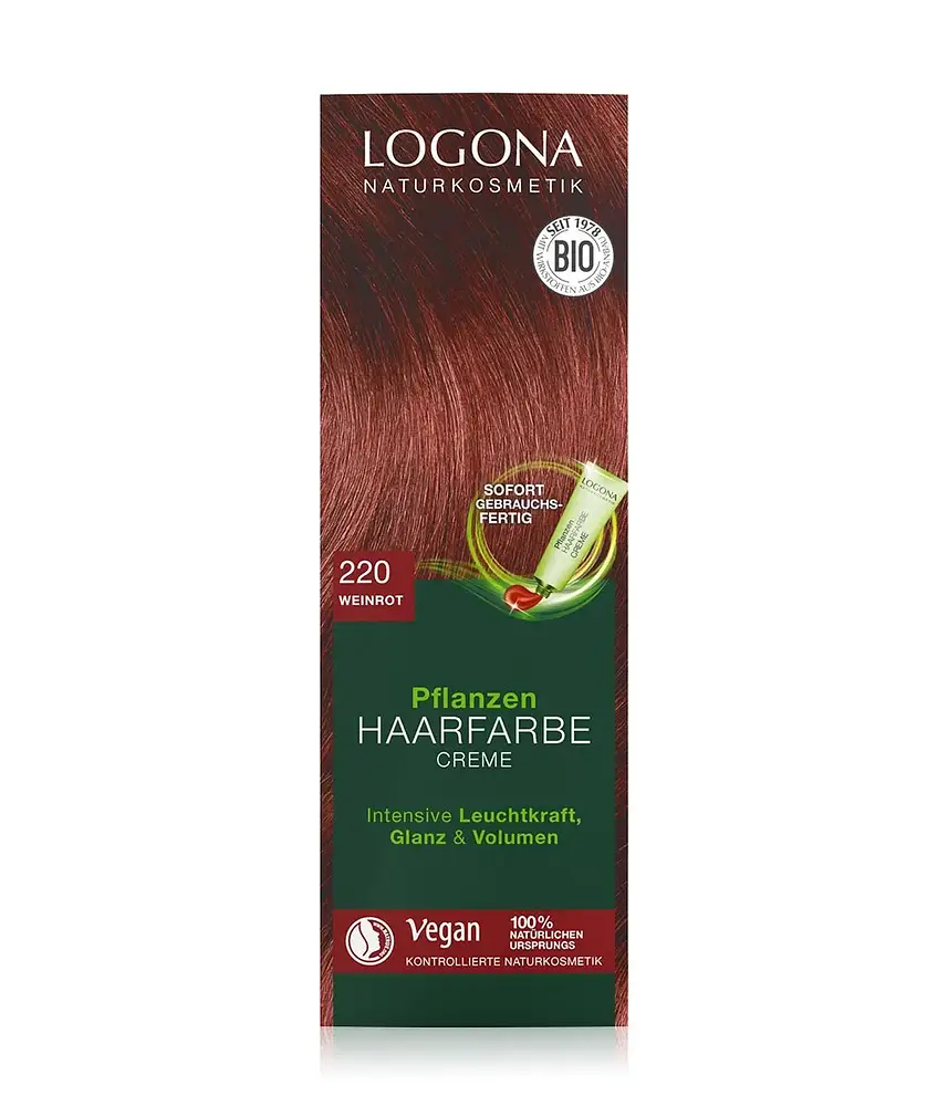 Logona Pflanzen Haarfarbe Creme 220 Weinrot