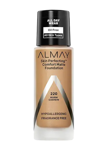 Almay Skin Perfecting Comfort Matte Foundation 220 Warm Cashew