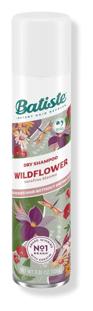 Batiste Dry Shampoo Wildflower 1.06oz., 4.23oz., 6.35oz., 8.47oz