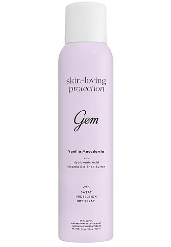 Gem Skin-Loving Protection 72h Sweat Protection Dry Spray Vanilla Macadamia