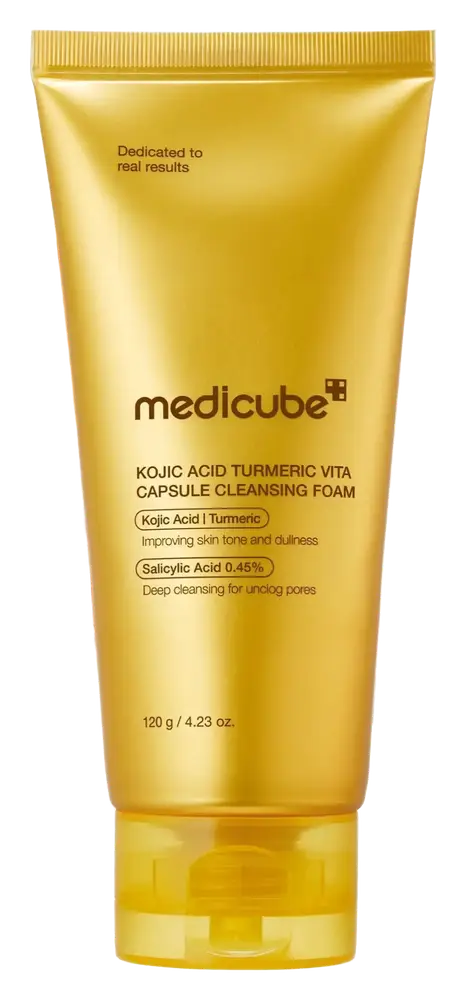 MediCube Kojic Acid Turmeric Vita Capsule Cleansing Foam
