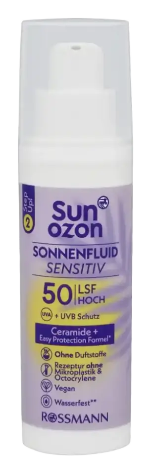 Sunozon Sonnenfluid Sensitiv SPF 50 With Ceramide + Easy Protection Formula