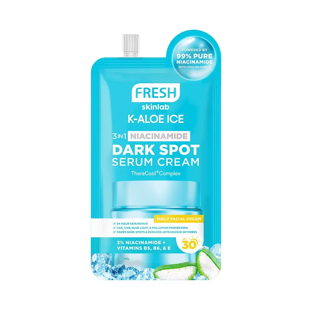 Fresh Skinlab K-Aloe Ice 3 in 1 Niacinamide Dark Spot Serum Cream