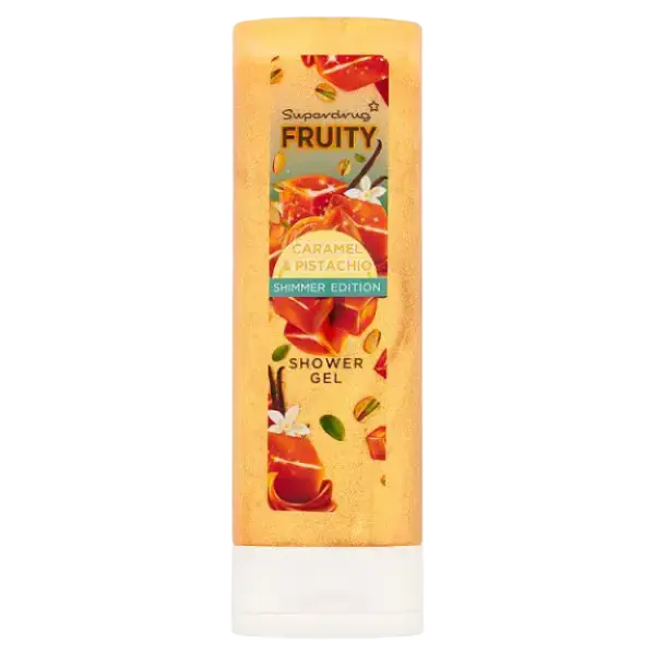 Superdrug Fruity Shower Gel Shimmer Caramel & Pistachio