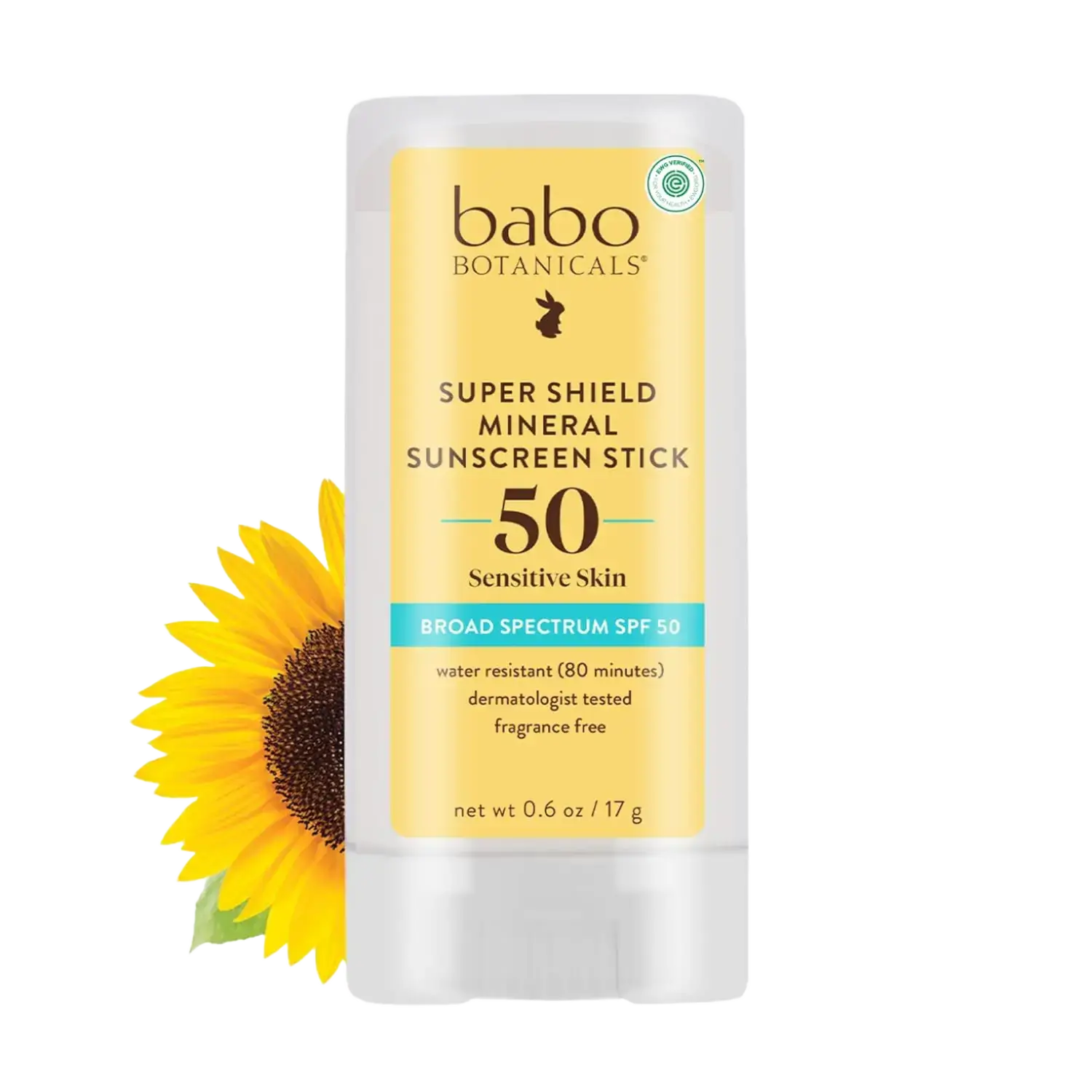 babo botanicals Super Shield Mineral Sunscreen Stick SPF 50
