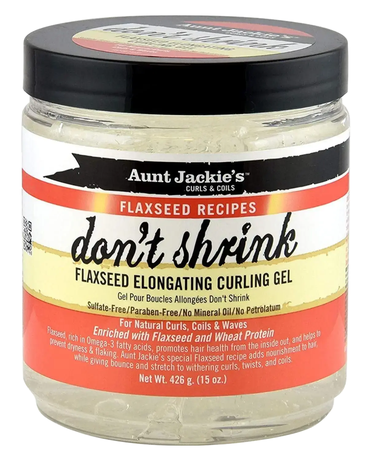 Aunt Jackie's Curls & Coils Don't Shrink Flaxseed Elongating Curling Gel