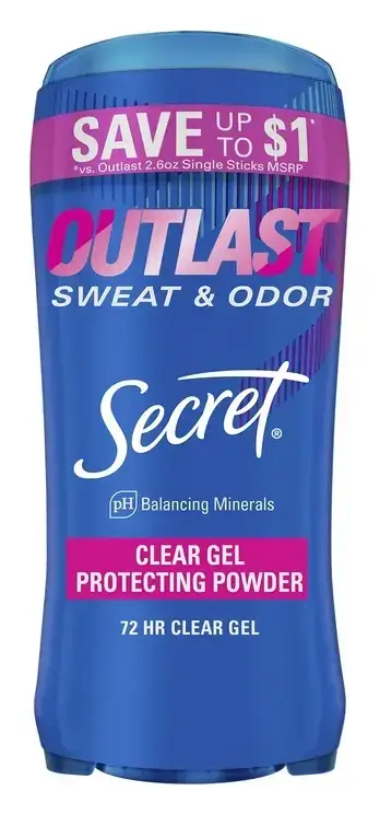 Secret Outlast Clear Gel Antiperspirant Deodorant Protecting Powder