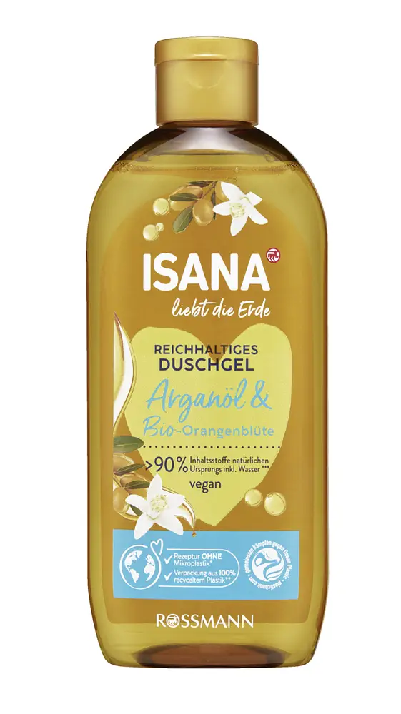 ISANA Reichhaltiges Duschgel Arganöl & Bio-Orangenblüte