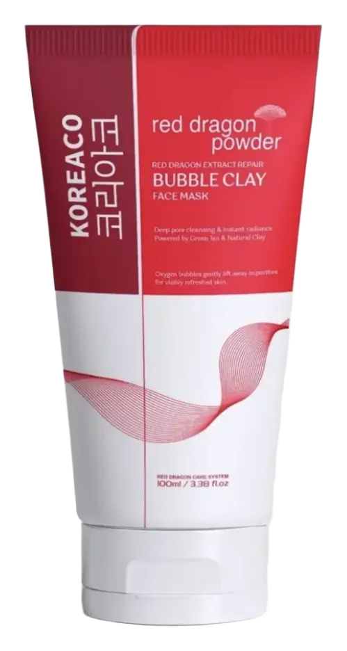 Koreaco Red Dragon Powder Bubble Clay Face Mask