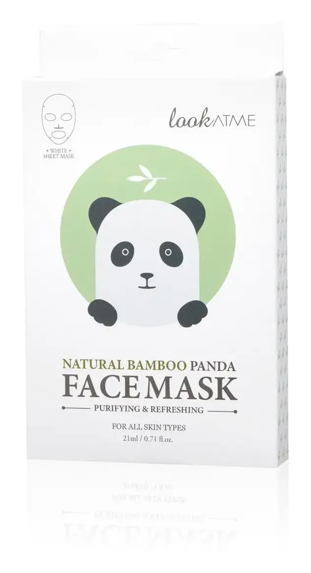 lookATME Face Mask Natural Bamboo Panda