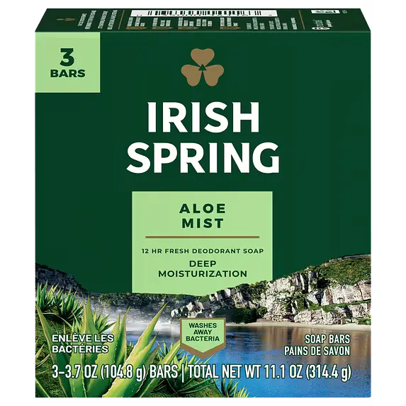 Irish Spring Aloe Mist Bar Soap