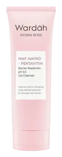 Wardah Hydra Rose NMF Amino + Pentavitin Barrier Replenish Gel Cleanser