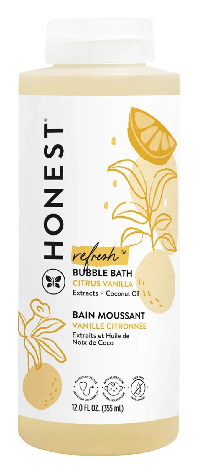 Honest Beauty Bubble Bath Refresh Citrus Vanilla